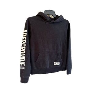 ABERCROMBIE KIDS, BOYS BLACK HOODIE. KANGAROO POCKET, NEW CONDITION. SIZE 11/12